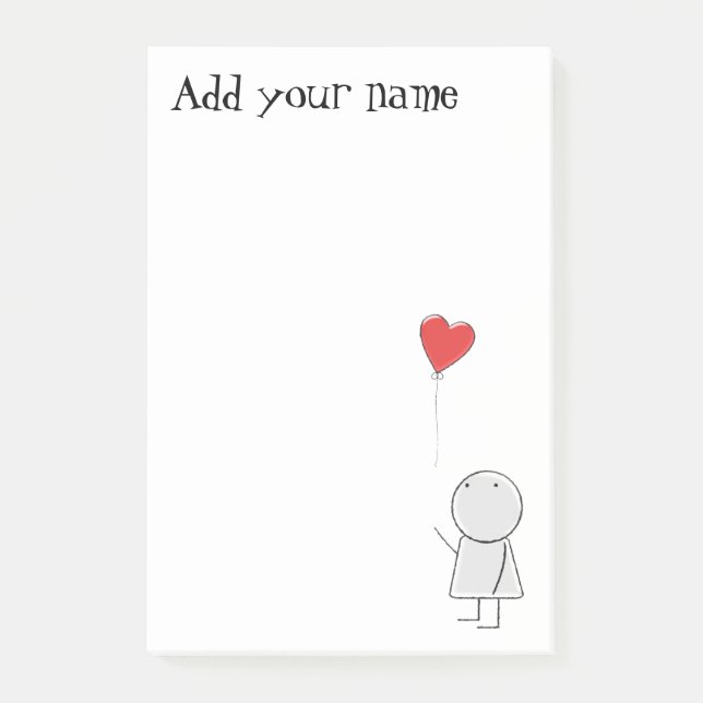 Love Boy Post-it Notes (Front)