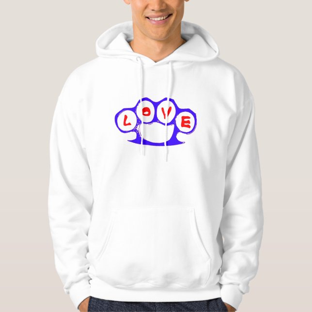 LOVE Brass Knucks Hooded Sweatshirt (Front)