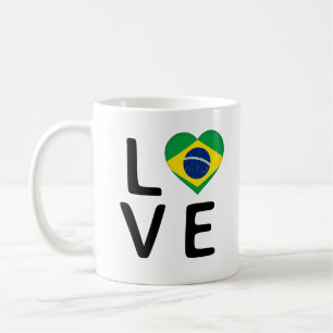 Love - Brazil Flag Coffee Mug