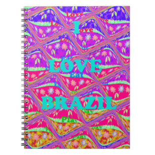 Love Brazil.png Spiral Notebook