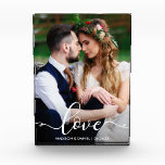 Love Bride Groom | Wedding Photo Block<br><div class="desc">Love Wedding Bride and Groom Photo Block</div>