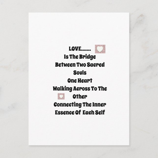 Love Bridge Postcard (Front)