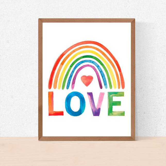 LOVE Bright Colour Rainbow Nursery Child Decor (Creator Uploaded)