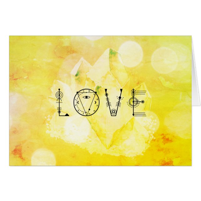 *~* LOVE Bright Yellow Gold Green (Front Horizontal)