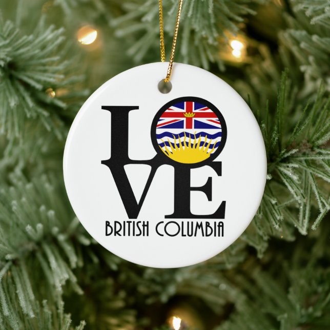 LOVE British  Columbia Ceramic Tree Decoration (Tree)