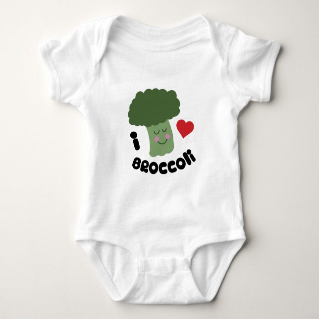 Love Broccoli Baby Bodysuit (Front)