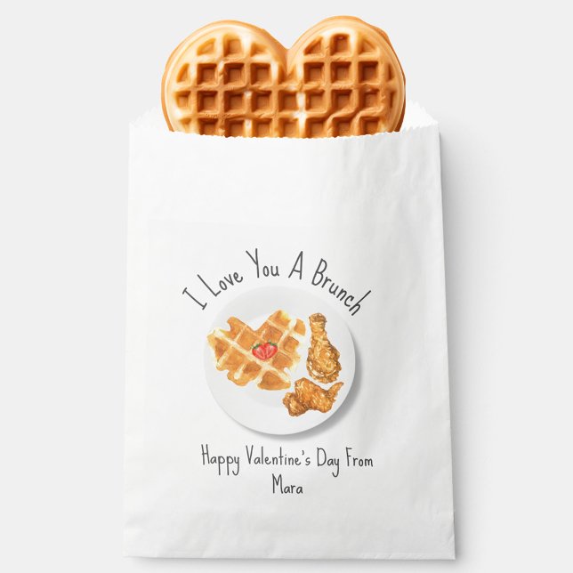 Love Brunch Pun Classroom Valentine  Favour Bags (Creator Uploaded)