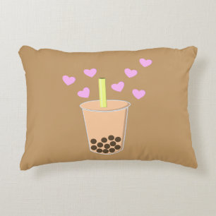 Love Bubble Tea Decorative Cushion