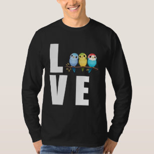 Love Budgie Mom Budgerigar Parakeet Bird 11 T-Shirt