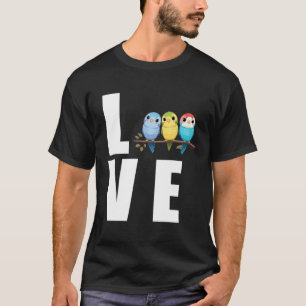 Love Budgie Mom Budgerigar Parakeet Bird 11 T-Shirt