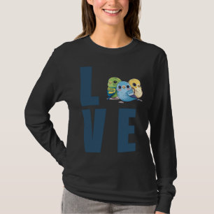Love Budgie Mom Budgerigar Parakeet Bird 25 T-Shirt