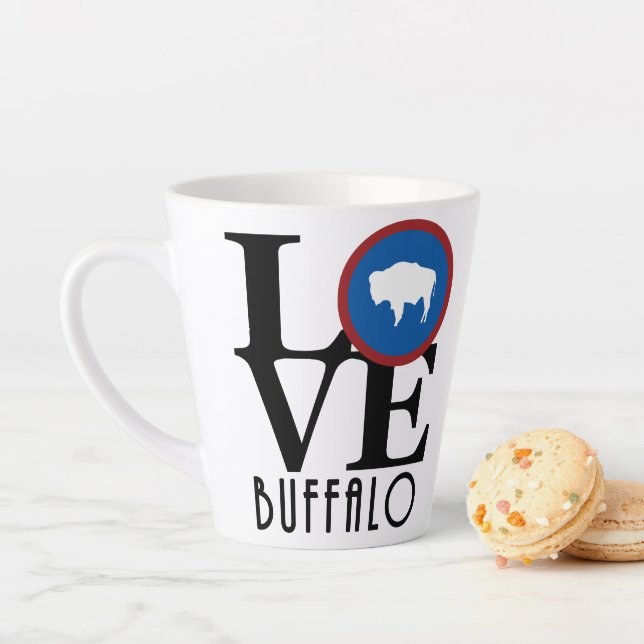 LOVE Buffalo Wyoming Latte Mug (In Situ)