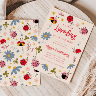Love Bug Baby Shower Invitation | Insect Invite