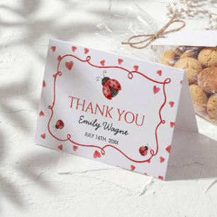 Love Bug Baby Shower Thank You Card