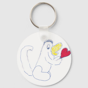 Love Bug Button keyring