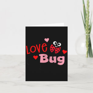 Love Bug Cute Lady Bug Vintage Kids Valentines  Card