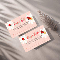 Love bug cute ladybug baby shower diaper raffle