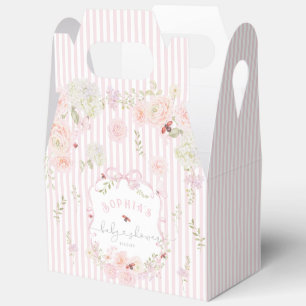 Love Bug Diaper Raffle Bow Wildflower Baby Shower Favour Box