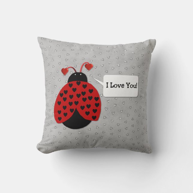 Love Bug I Love You Pillow (Front)