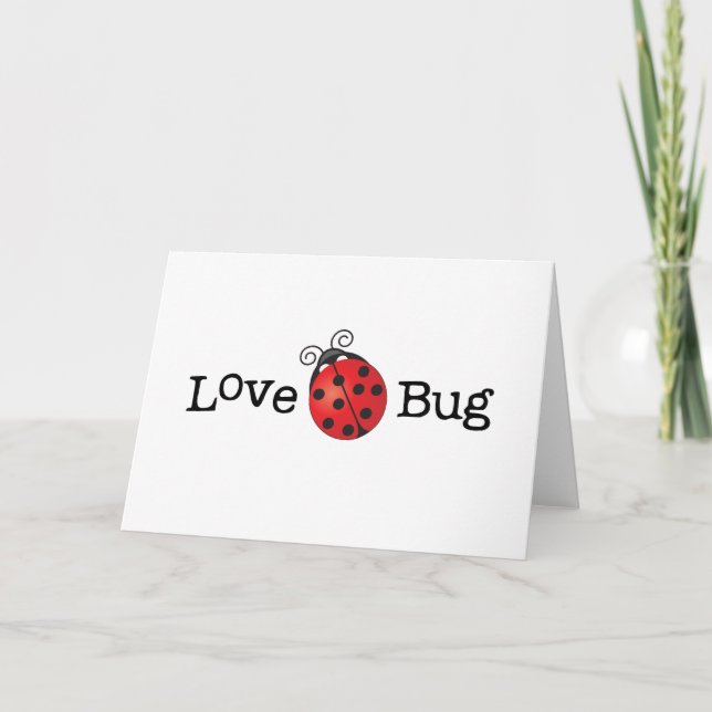Love Bug - Ladybug Card (Front)