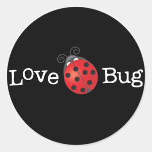 Love Bug - Ladybug Classic Round Sticker