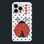 Love Bug Ladybug Tough Phone Case<br><div class="desc">This cute Ladybug phone case will protect your phone in style. Hand drawn doodle flowers cover the ladybug,  hand drawn. Shiny/glossy and vibrantly printed.</div>