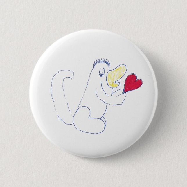 Love Bug Round Badge (Front)