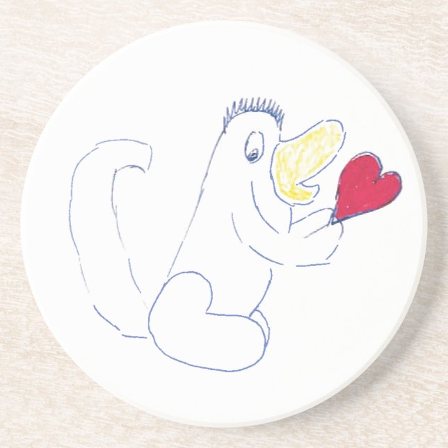 Love Bug Sandstone Coaster (Front)