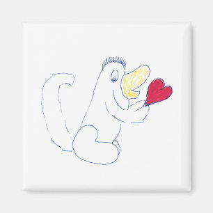 Love Bug Square Magnet