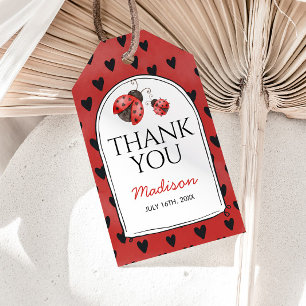 Love bug Thank You Gift Tags