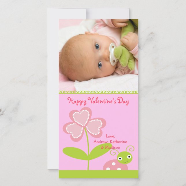 Love BUG Valentine's Day Holiday Card (Front)