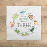 Love Bugs Beetles Kids Birthday Napkin<br><div class="desc">The perfect napkins for your Birthday party featuring watercolor beetles decorated with hearts - true lovebugs.  Customise with the name and birthday of your child for an adorable bug themed birthday celebration!</div>