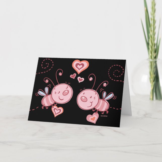 Love bugs! Greeting Card (Front)