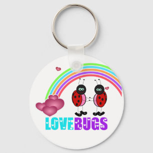 Love bugs Valentine's Day Keychain