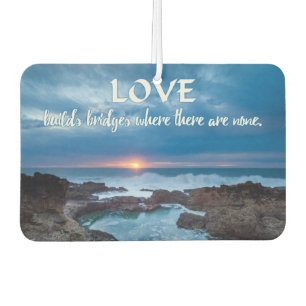 Love Builds Bridges air freshner Car Air Freshener