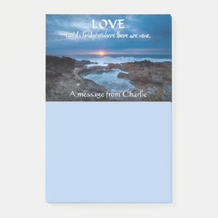 Love Builds Bridges custom Post-It notes