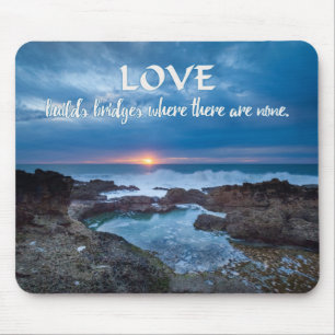 Love Builds Bridges mousepad