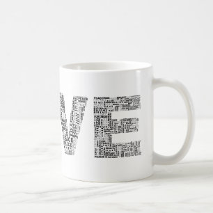 Love Built from Peace – Typography Mug