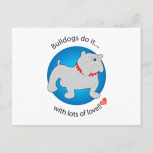 Love Bulldog Postcard