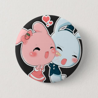 Love Bunnies 6 Cm Round Badge