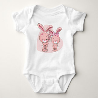Love Bunnies Baby Bodysuit