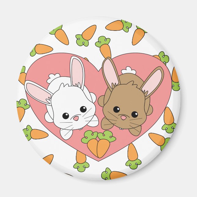Love Bunnies Magnet (Front)