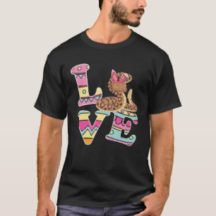 Love Bunny Ball Python Eggs Hunting Happy Easter D T-Shirt