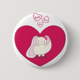 Love Bunny Button