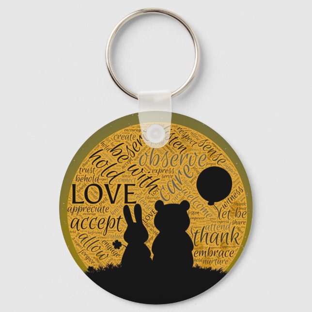 Love bunny key ring (Front)