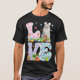 Love Bunny Ragdoll Cat & Easter Egg Basket Easter T-Shirt
