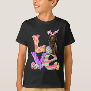 Love Bunny Sus Spaniel Dog Easter Eggs Easter Day T-Shirt