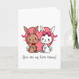 Love Bunny Valentine's Card