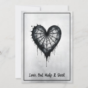 "Love but make it Dark" - Wednesday inspired Card