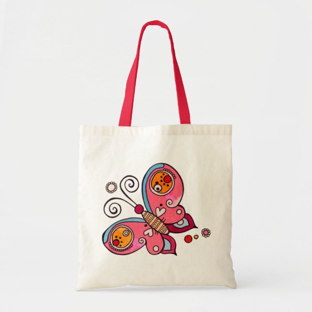 Love Butterfly Tote Bag (Front)